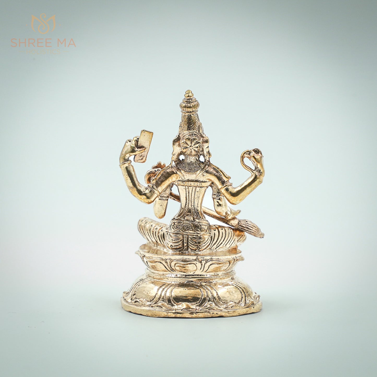Saraswati 3.5 inches Panchalogam bronze idol - Shree Ma Sculptures