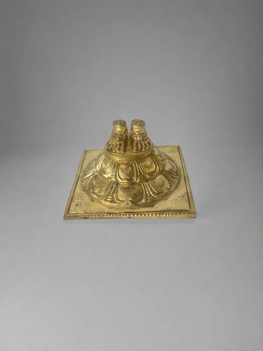 Ramarpadham 3-inch Handcrafted Bronze Panchaloha Idol - Shree Ma Sculptures