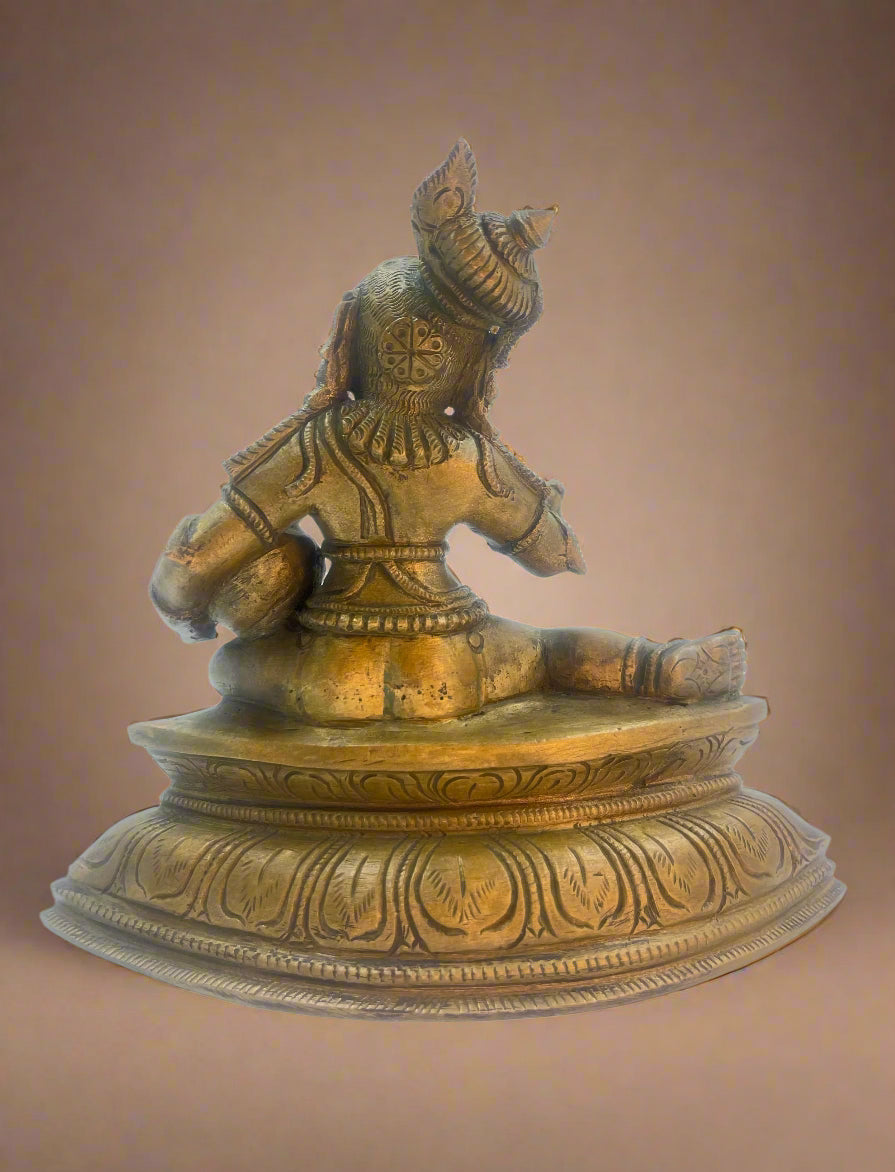 Pot Krishna 6-Inch Panchaloha Sculpture - Shree Ma Sculptures