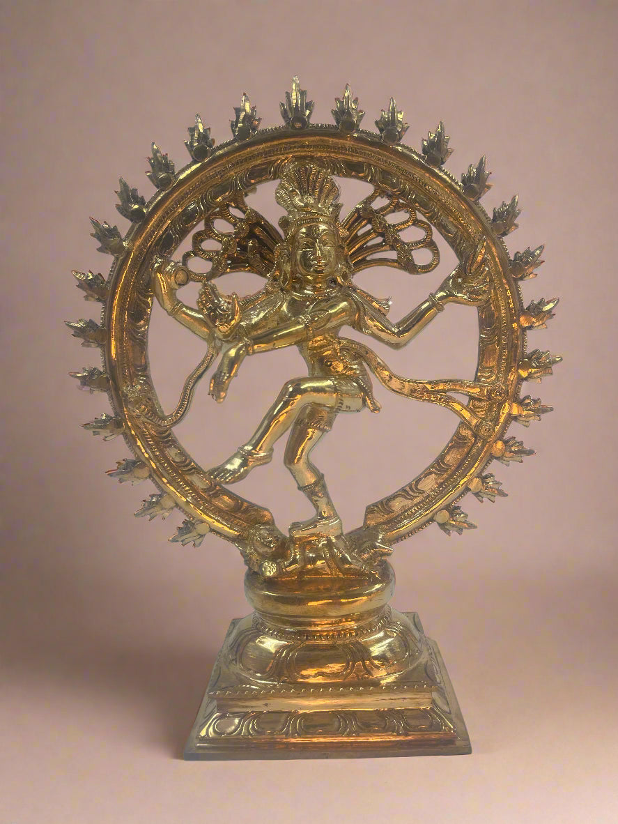 Natarajar 11-Inch Panchaloha Bronze Statue | Lord of the Eternal Rhythm - Shree Ma Sculptures