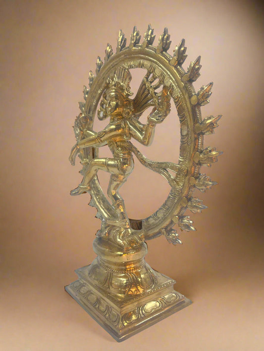 Natarajar 11-Inch Panchaloha Bronze Statue | Lord of the Eternal Rhythm - Shree Ma Sculptures