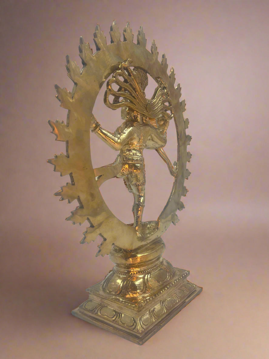Natarajar 11-Inch Panchaloha Bronze Statue | Lord of the Eternal Rhythm - Shree Ma Sculptures