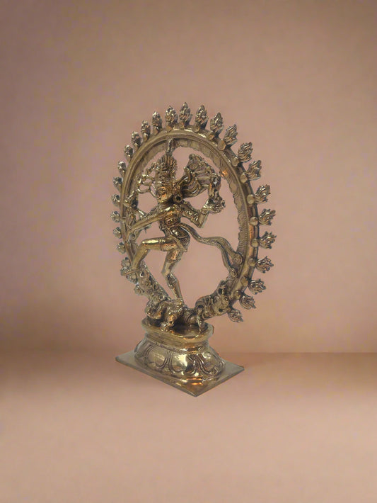 Natarajar 6-Inch Bronze Idol | Handmade Panchaloha Statue - Shree Ma Sculptures