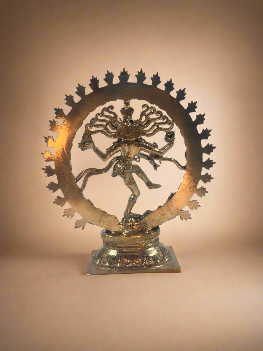 Natarajar 6-Inch Bronze Idol | Handmade Panchaloha Statue - Shree Ma Sculptures