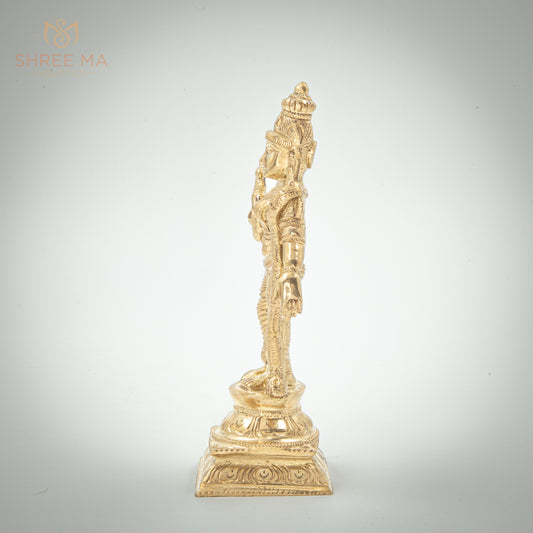 Meenakshi 6" inches panchaloha panchalogam Bronze Idol - Shree Ma Sculptures