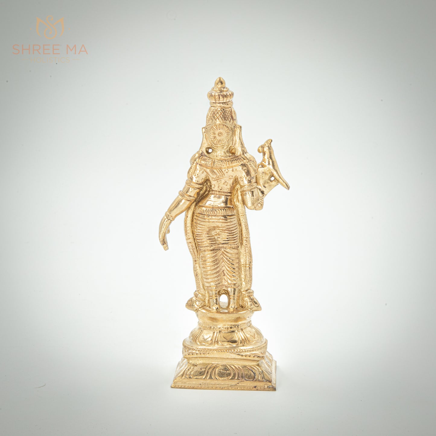 Meenakshi 6" inches panchaloha panchalogam Bronze Idol - Shree Ma Sculptures