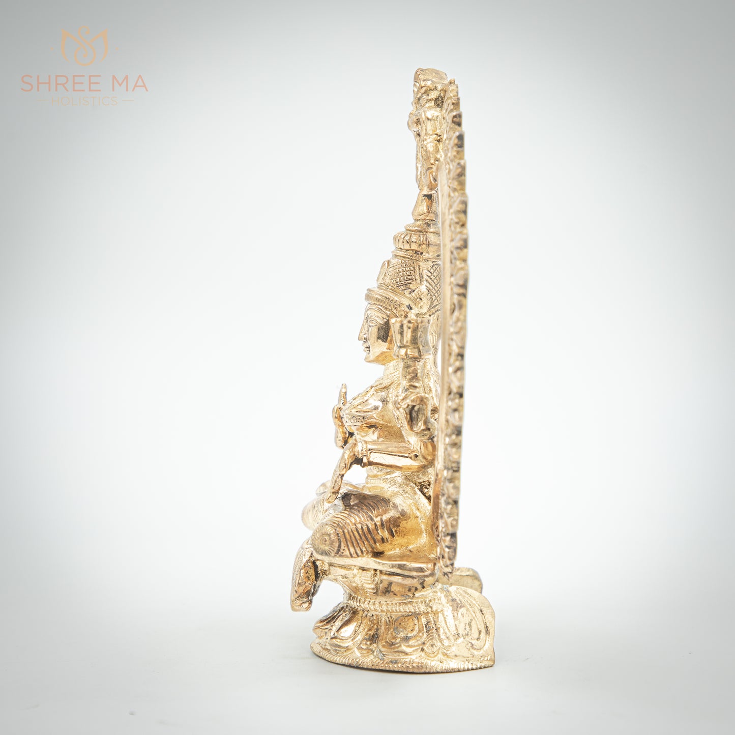 Mahalaksmi 8" inches panchaloha idol - Shree Ma Sculptures
