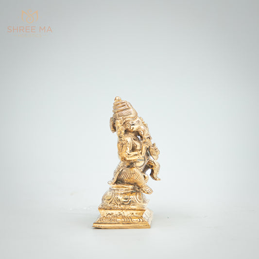 Vallabha Ganesh 3.5" inches Panchaloha idol - Shree Ma Sculptures