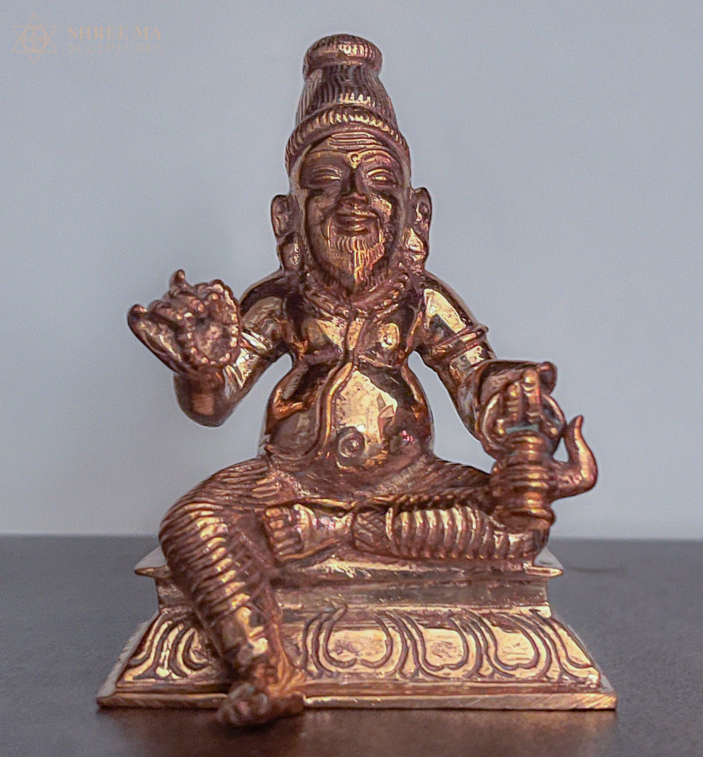 Agastiyar 3-Inch Panchaloha Idol