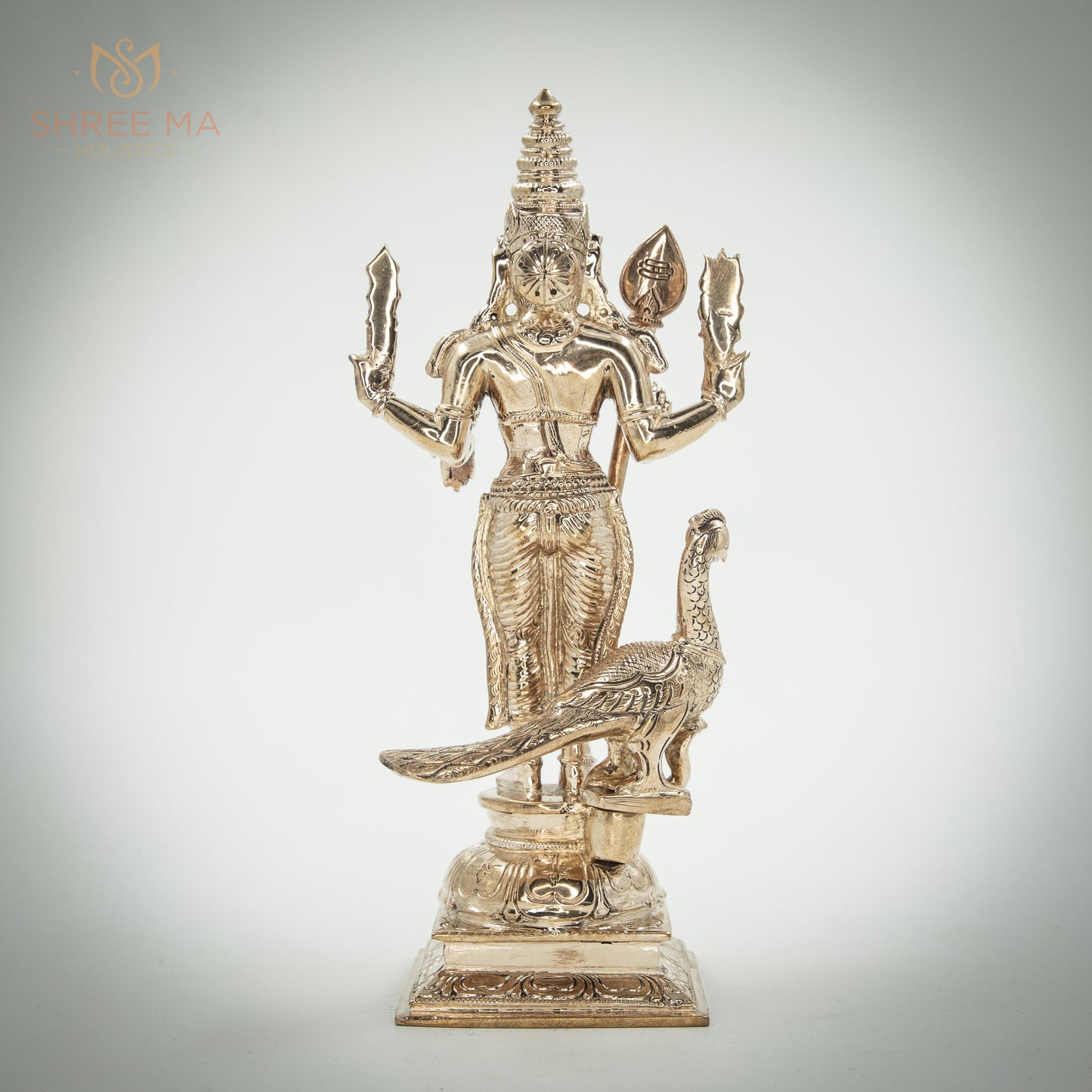 Subramaniyar 9" | Handmade | Madhuchista-Vidhana (Lost-Wax casting) | Panchaloha Bronze from Swamimalai - Shree Ma Sculptures