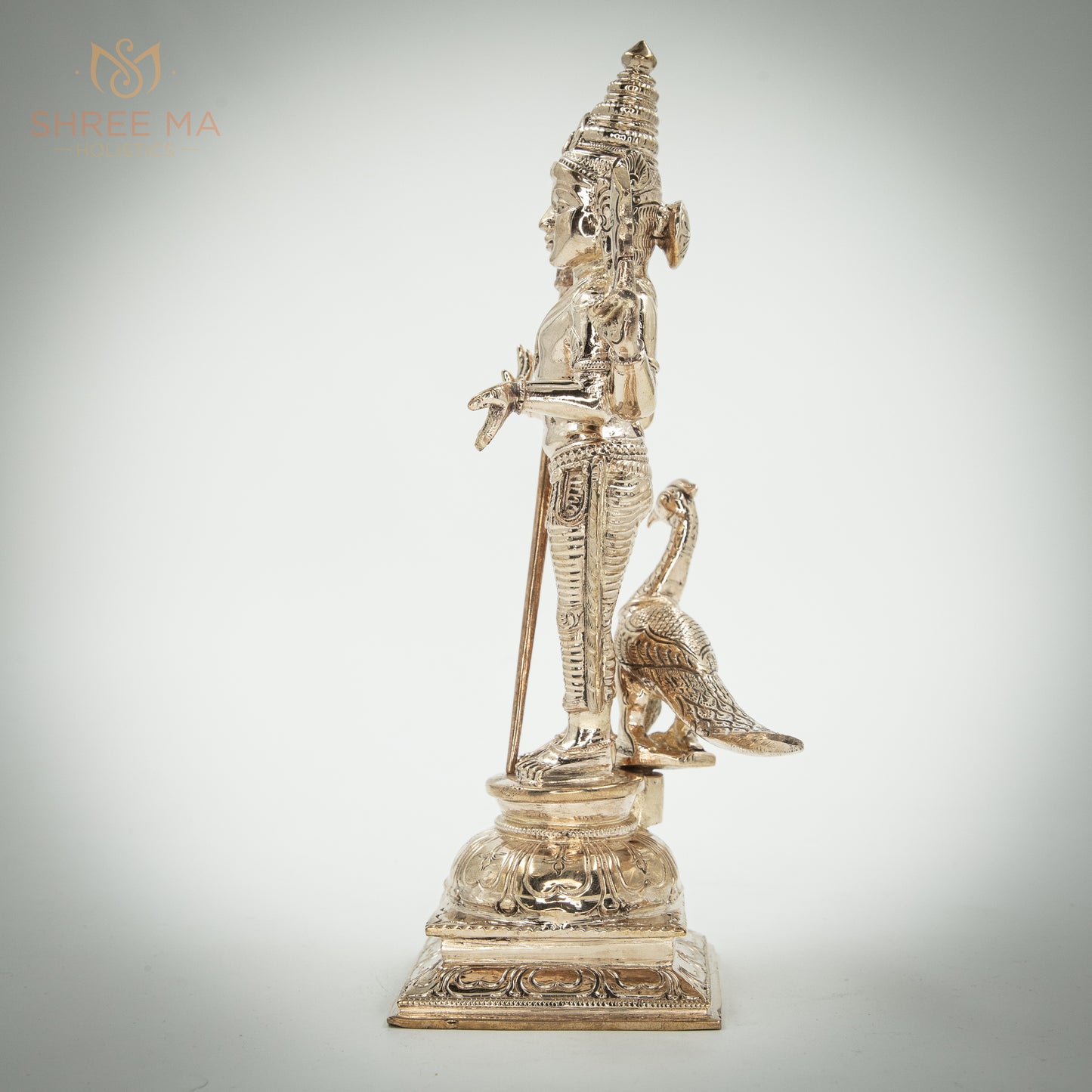 Subramaniyar 9" | Handmade | Madhuchista-Vidhana (Lost-Wax casting) | Panchaloha Bronze from Swamimalai - Shree Ma Sculptures
