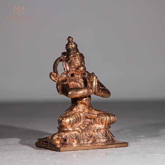 Hanuman 2.5" Panchaloha bronze idol - Shree Ma Sculptures