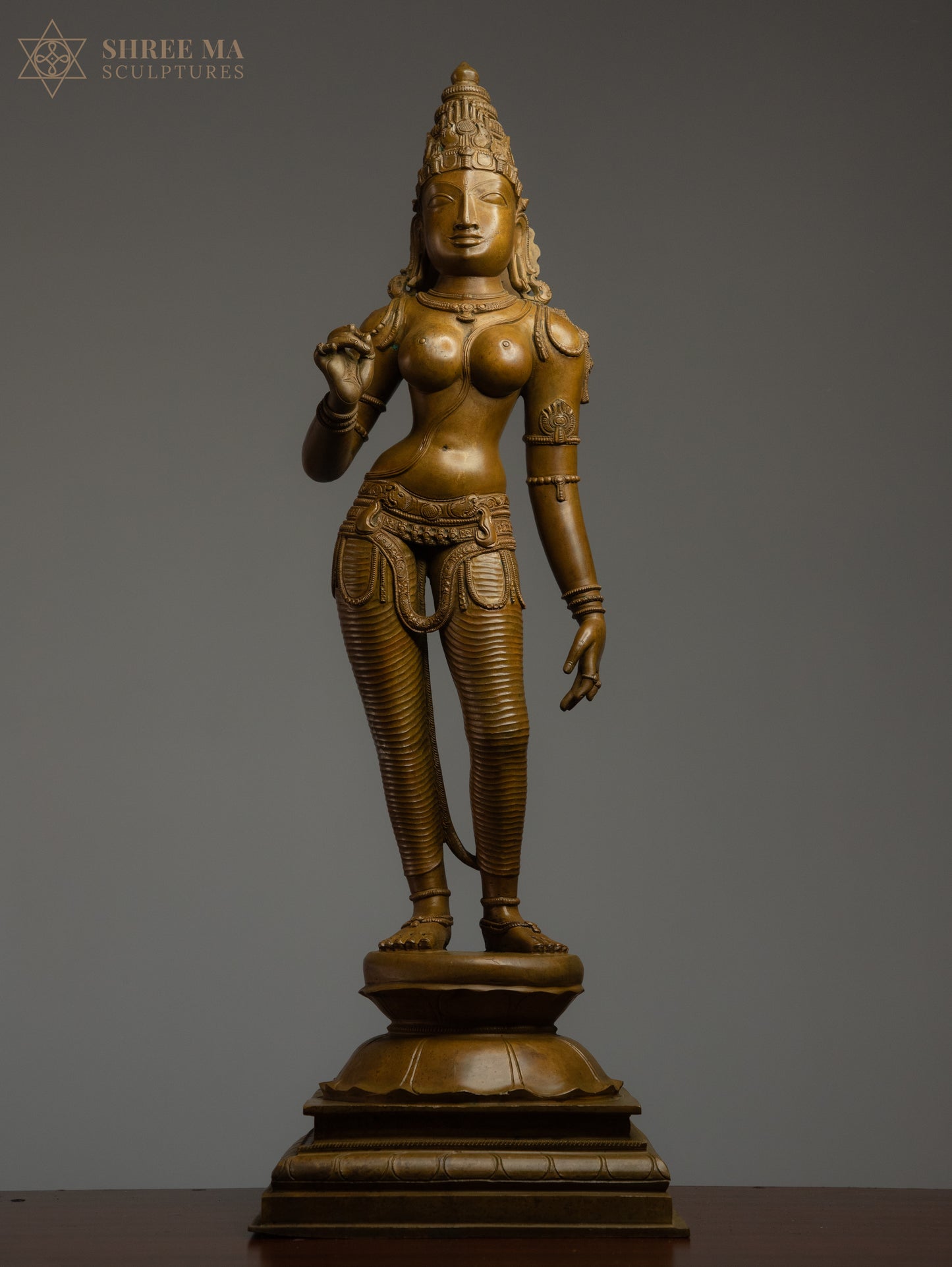 Sivagami 26-inch Panchaloha Bronze Sculpture - The definition of Grace