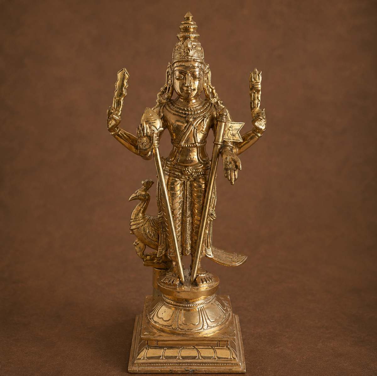 Subramaniyar 10-Inch Panchaloha Statue