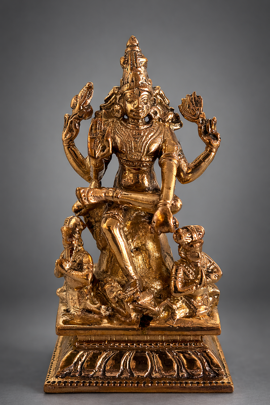 Dakshinamurthy 4-Inch Panchaloha Idol