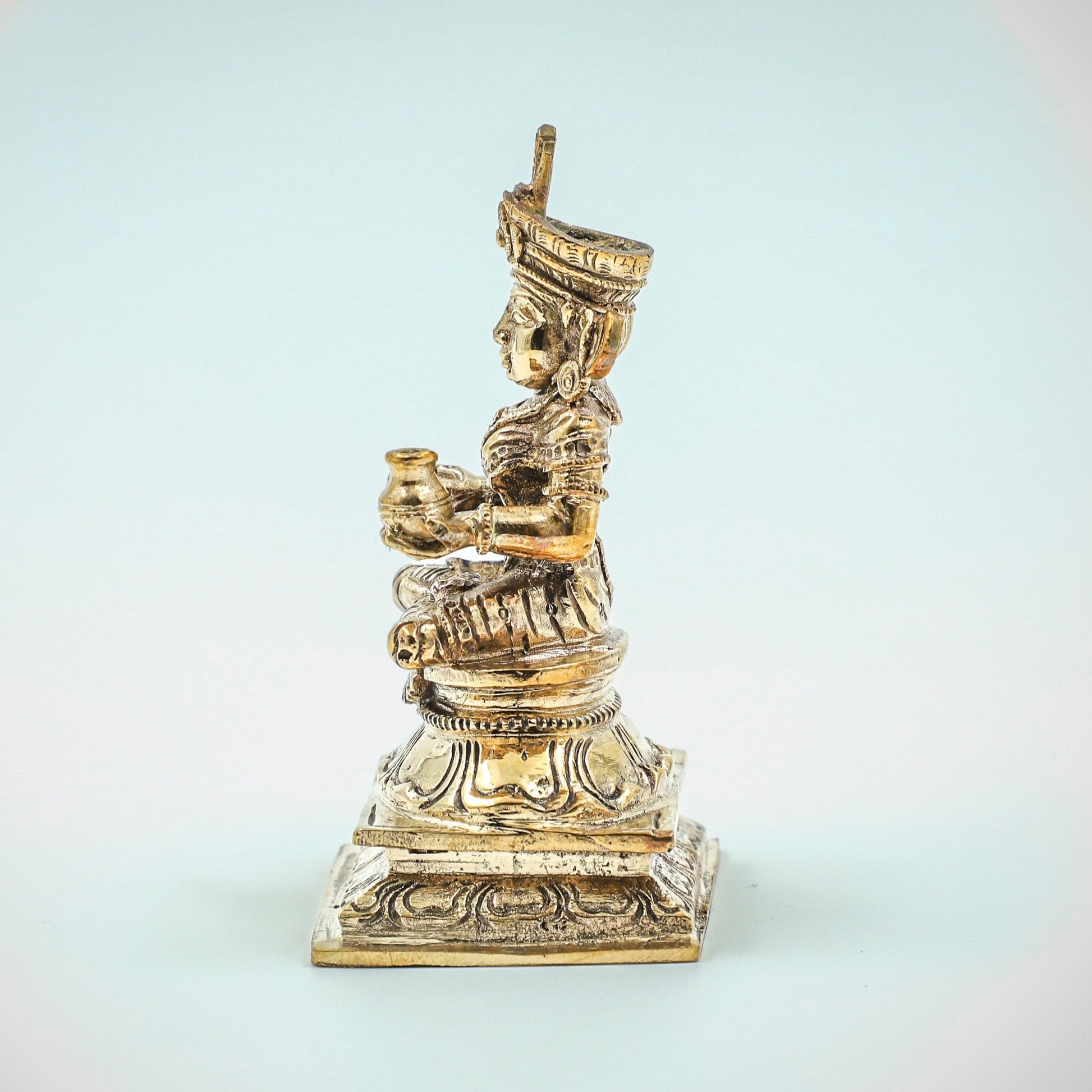 Annapurani 3-Inch Panchaloha Bronze Idol - Shree Ma Sculptures