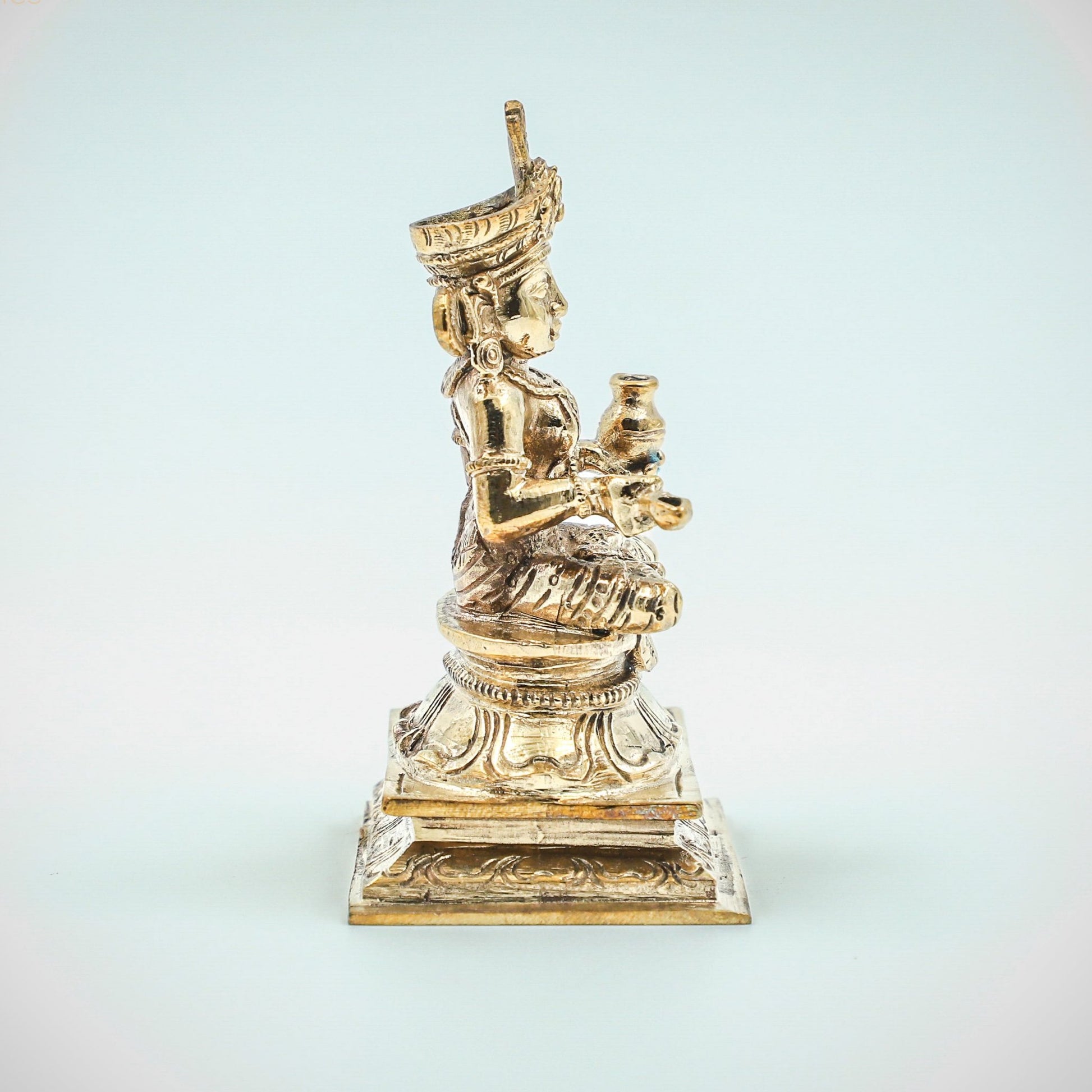 Annapurani 3-Inch Panchaloha Bronze Idol - Shree Ma Sculptures