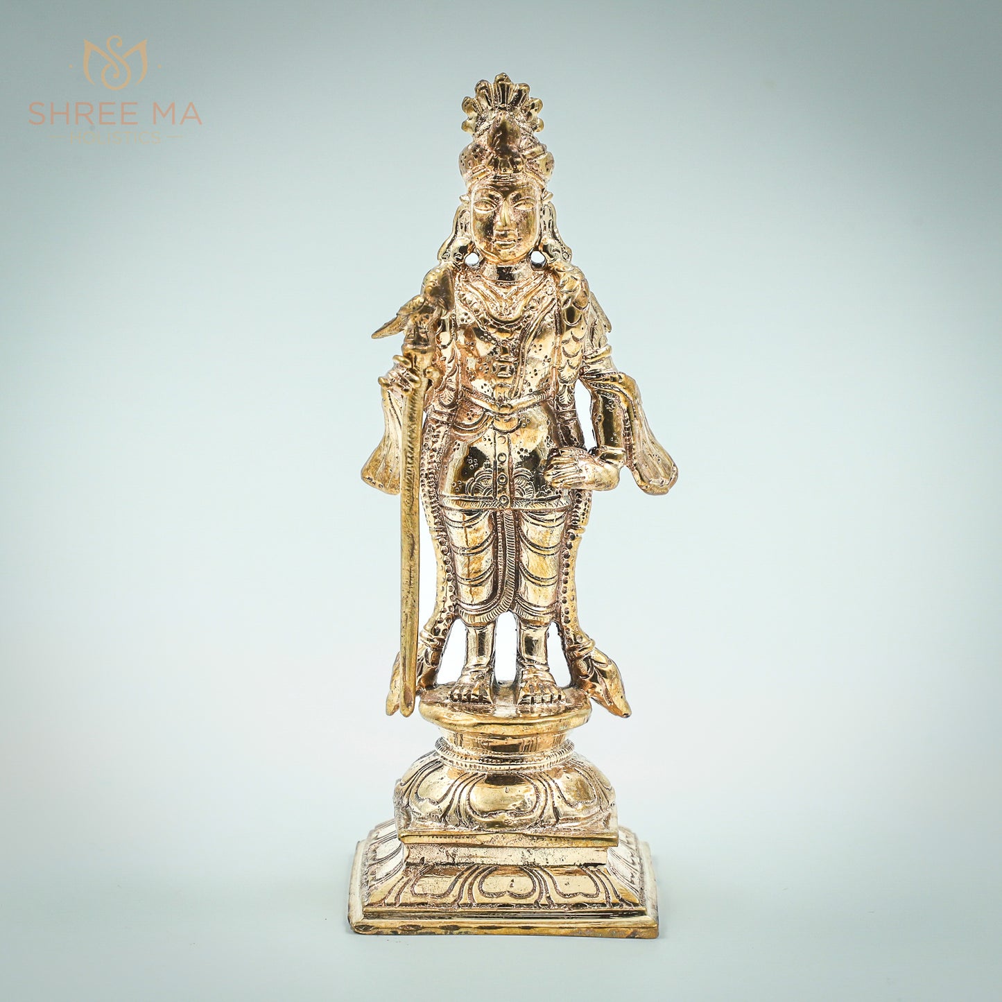 Murugan Kartikeya 6" inches panchalogam Bronze Idol - Shree Ma Sculptures