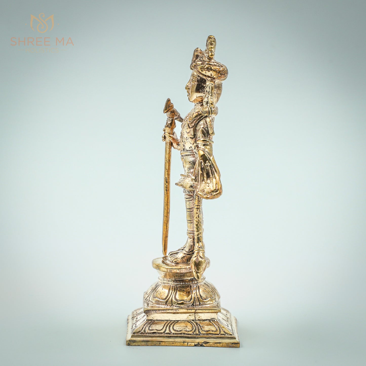 Murugan Kartikeya 6" inches panchalogam Bronze Idol - Shree Ma Sculptures