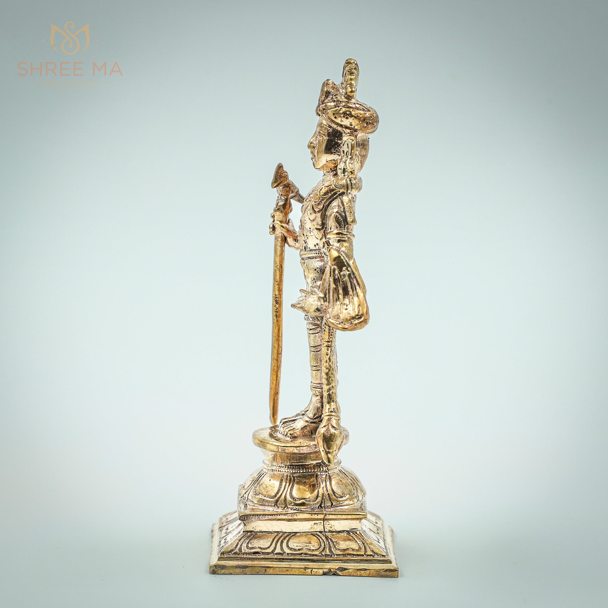 Murugan Kartikeya 6" inches panchalogam Bronze Idol - Shree Ma Sculptures