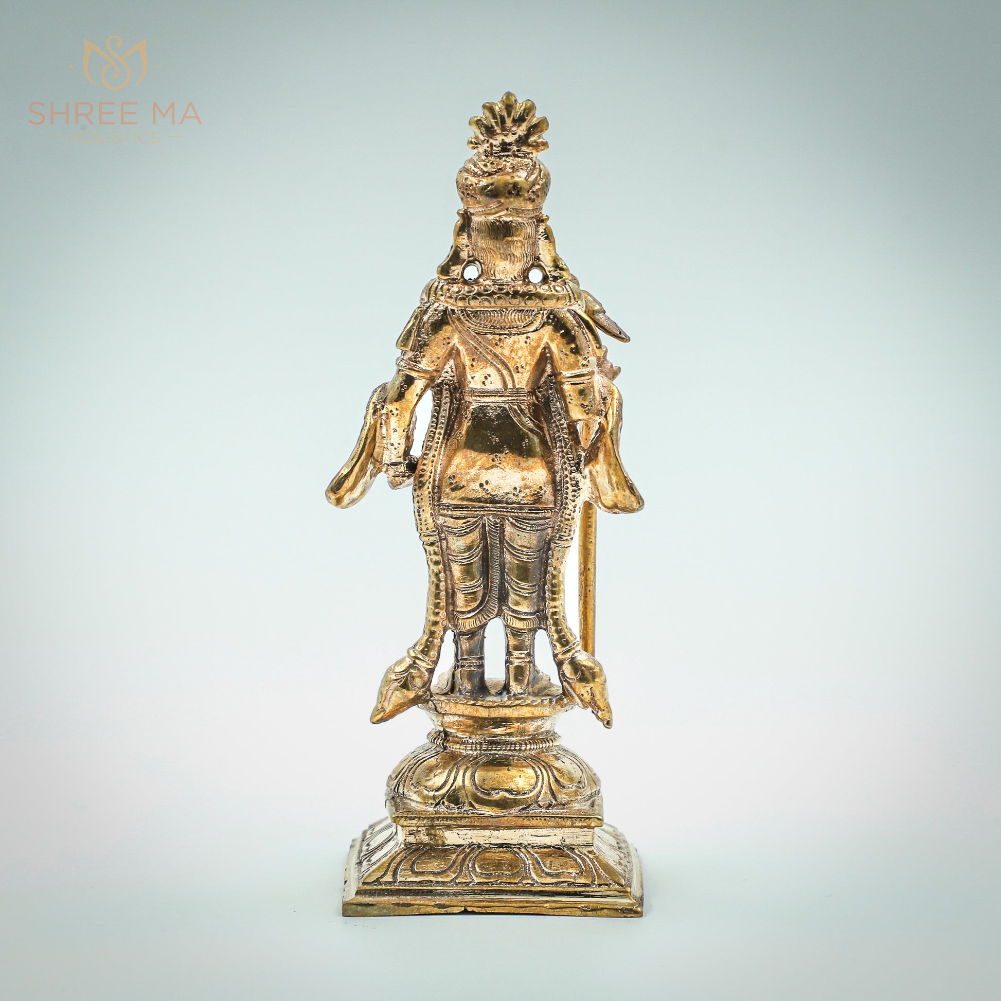 Murugan Kartikeya 6" inches panchalogam Bronze Idol - Shree Ma Sculptures
