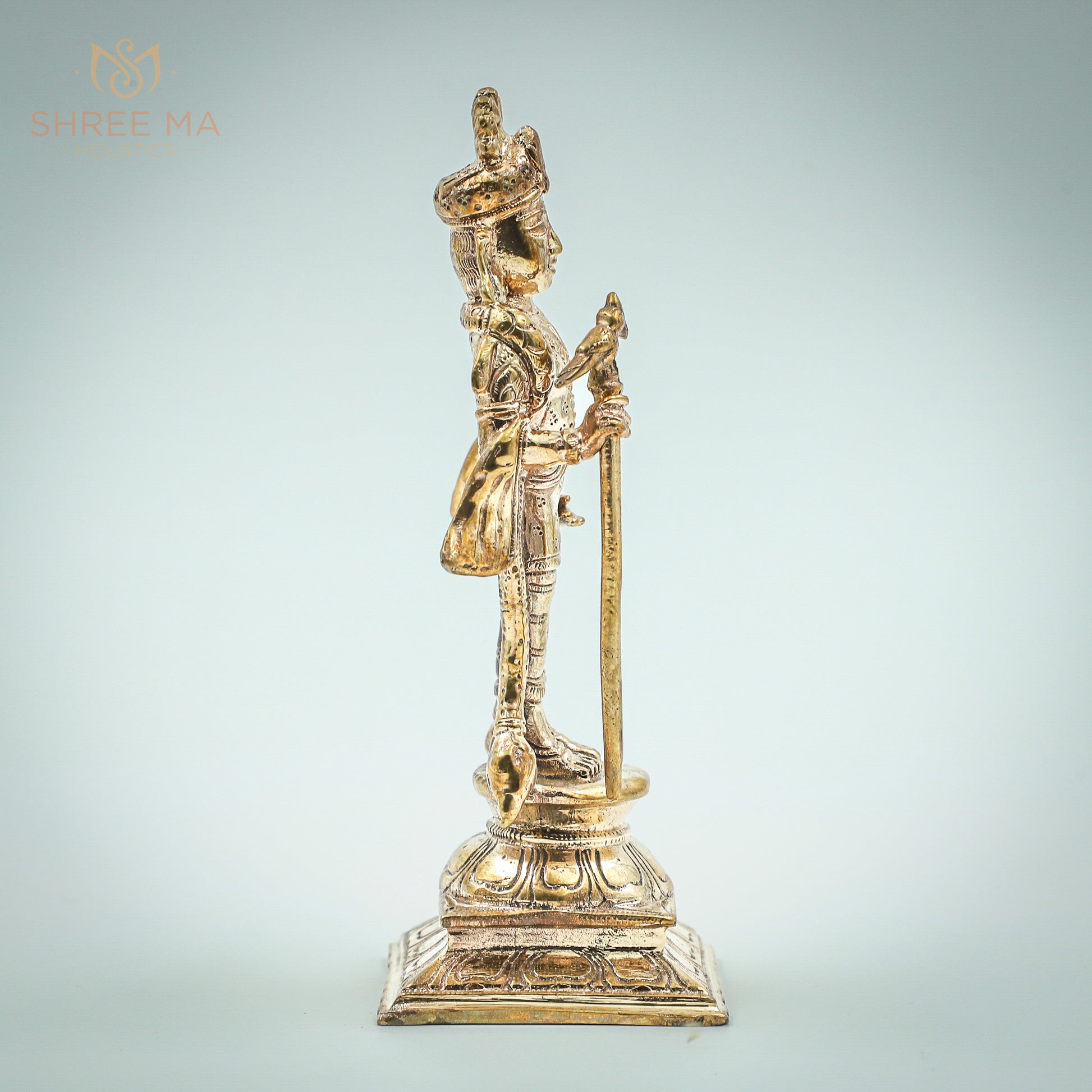 Murugan Kartikeya 6" inches panchalogam Bronze Idol - Shree Ma Sculptures