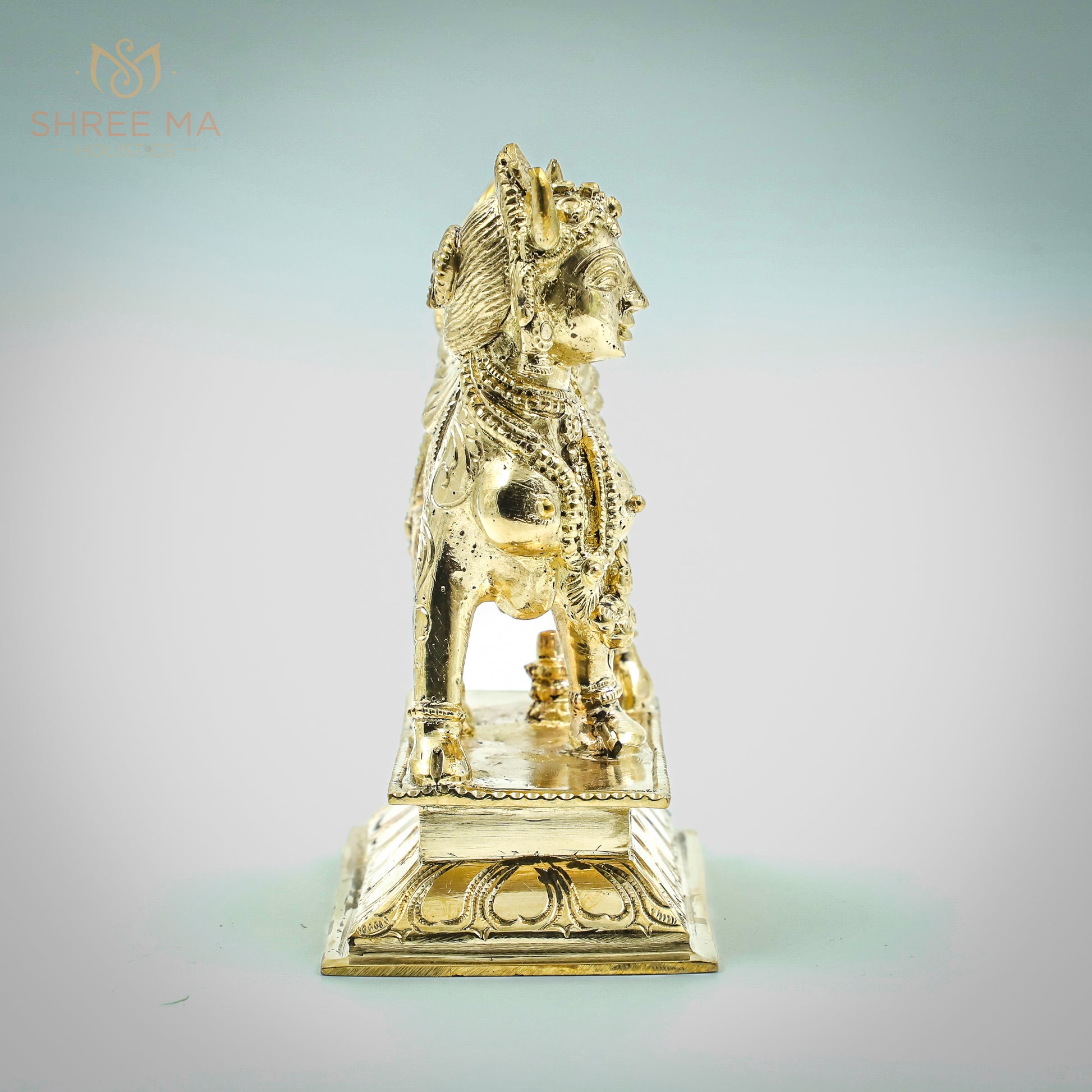 Kamadhenu 6" inches Panchalogam bronze idol - Shree Ma Sculptures