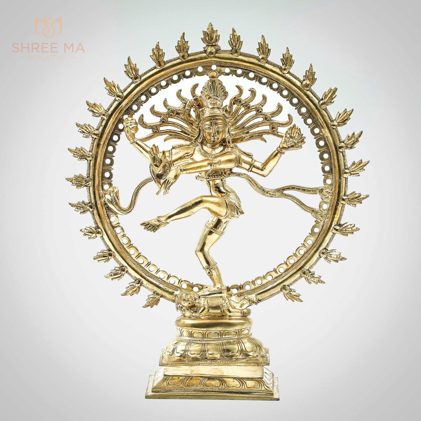 Natarajar 13" | Handmade | Madhuchista-Vidhana (Lost-Wax casting) | Panchaloha Bronze from Swamimalai - Shree Ma Sculptures