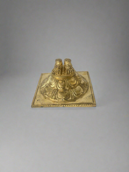Ramarpadham 3-inch Handcrafted Bronze Panchaloha Idol - Shree Ma Sculptures