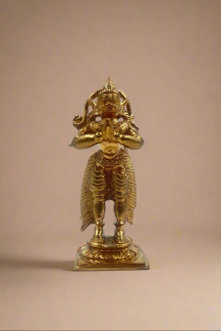 Standing Hanuman 2.5-inch Bronze Idol - Shree Ma Sculptures