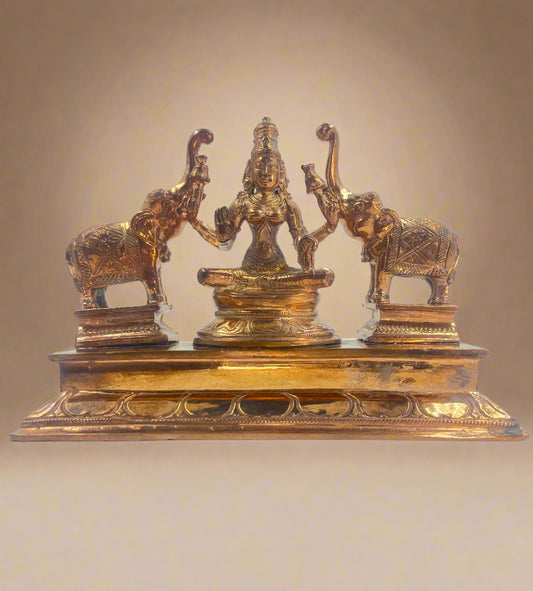 Gaja Lakshmi 5-Inch Idol | Panchaloha Bronze Statue