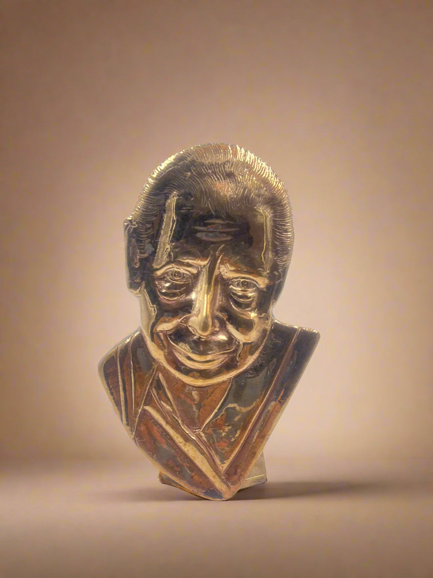 Mother & Sri Aurobindo Set 6-Inch Sculpture | Panchaloha Bronze Idol