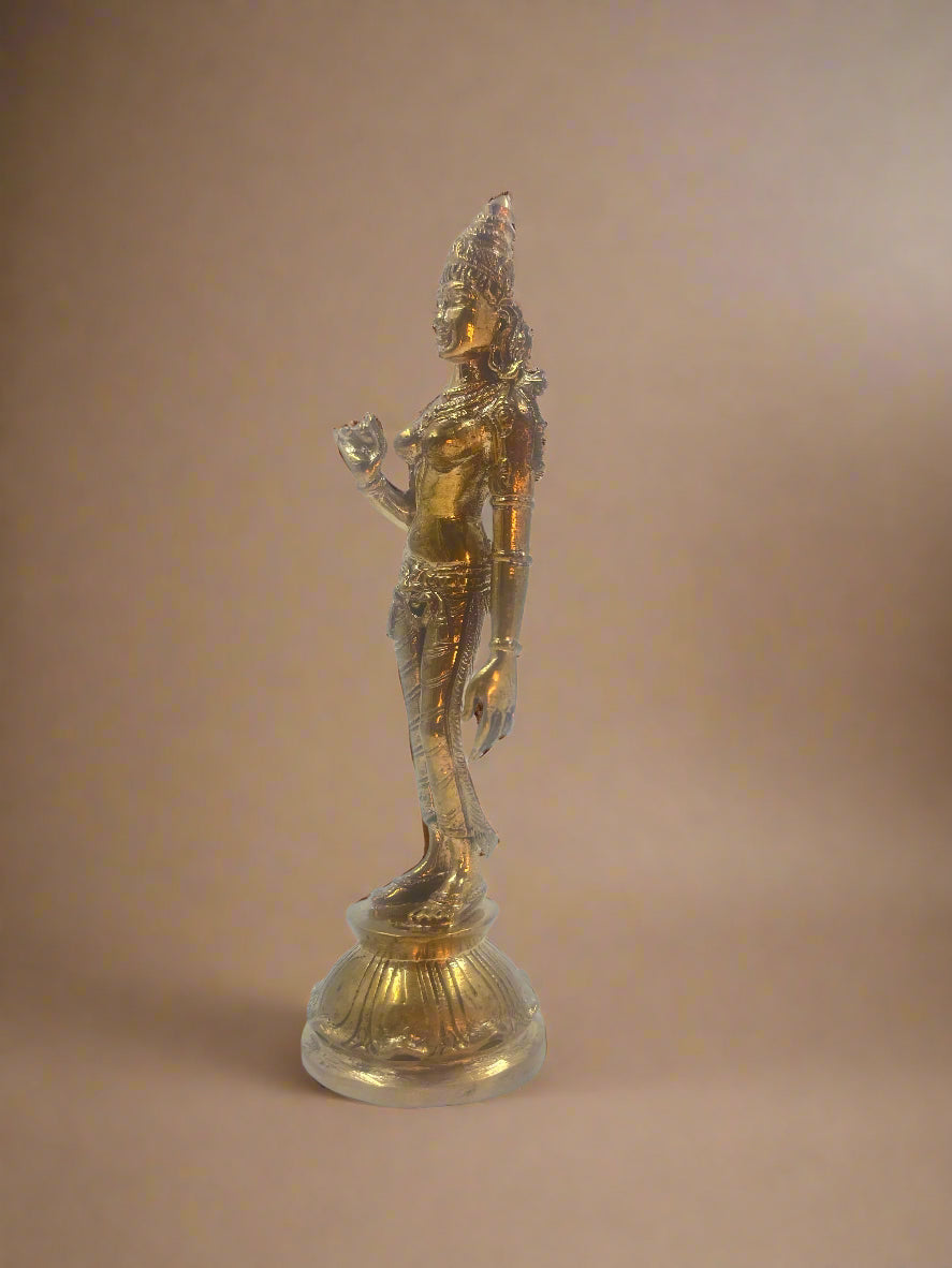 Sivagami 6-Inch Bronze Idol | Handmade Panchaloha Sculpture