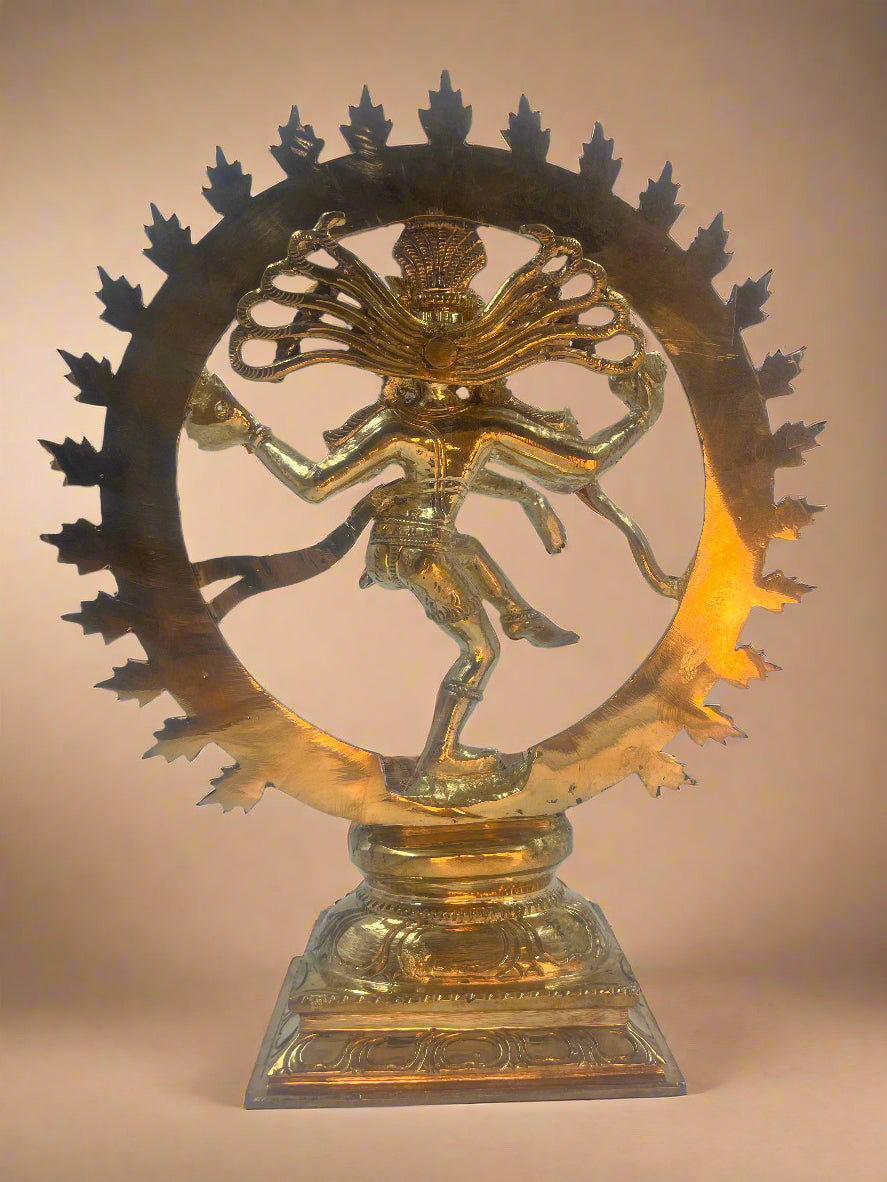 Natarajar 11-Inch Panchaloha Bronze Statue | Lord of the Eternal Rhythm - Shree Ma Sculptures