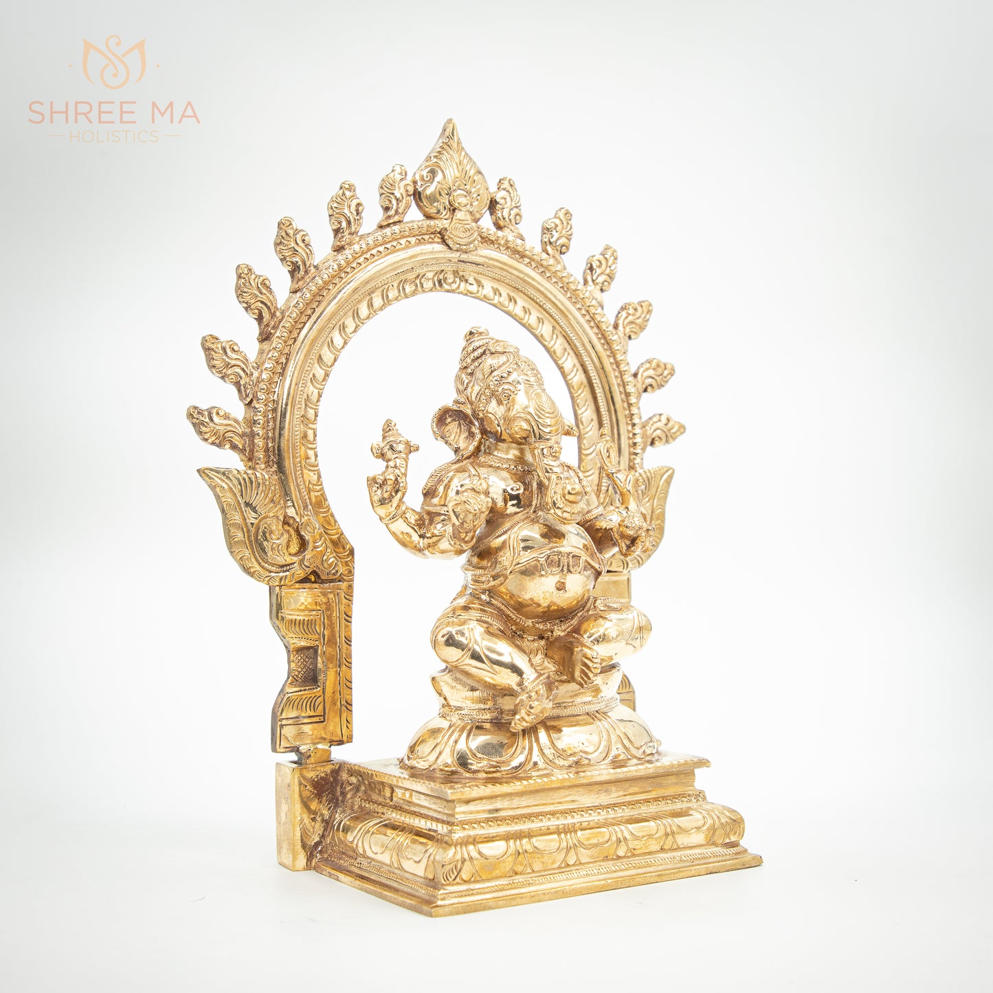 Ganesha 10" | Handmade | Madhuchista-Vidhana (Lost-Wax casting) | Panchaloha Bronze from Swamimalai