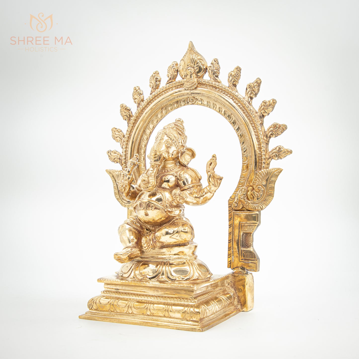 Ganesha 10" | Handmade | Madhuchista-Vidhana (Lost-Wax casting) | Panchaloha Bronze from Swamimalai