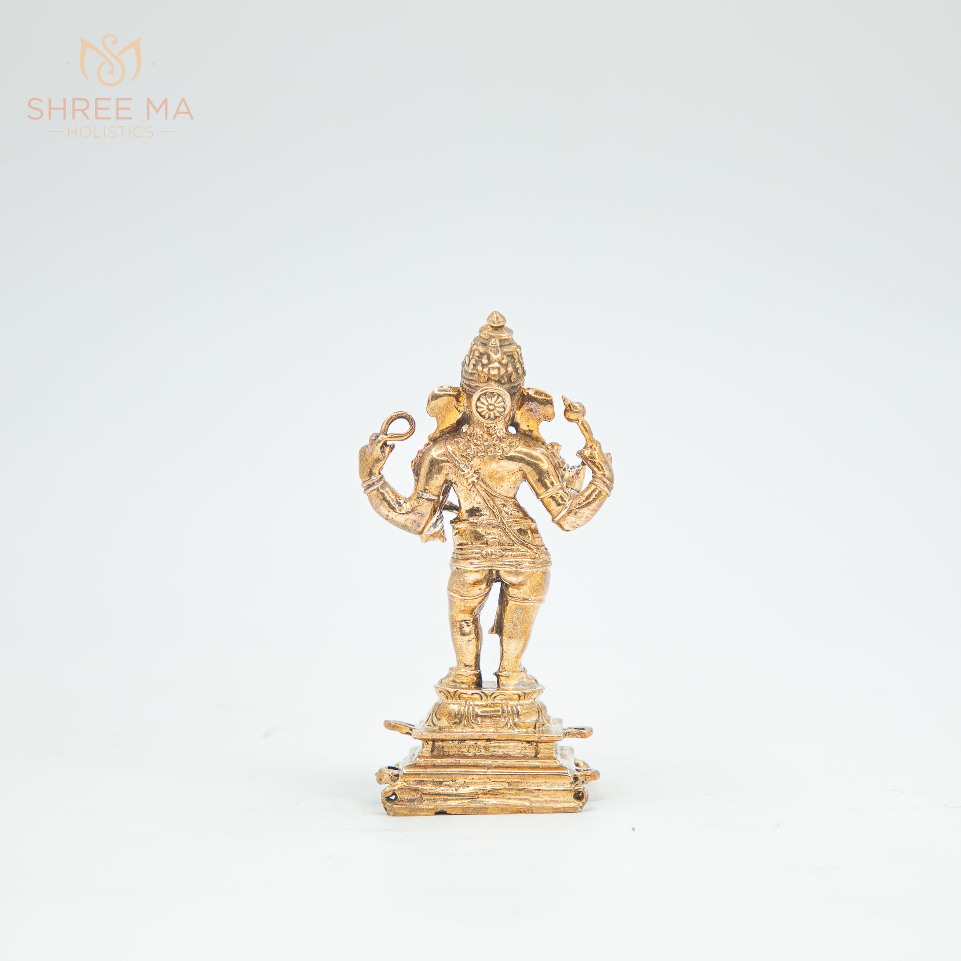 Thiruvanaikkaval Vinayagar 4" inches Panchaloha idol - Shree Ma Sculptures