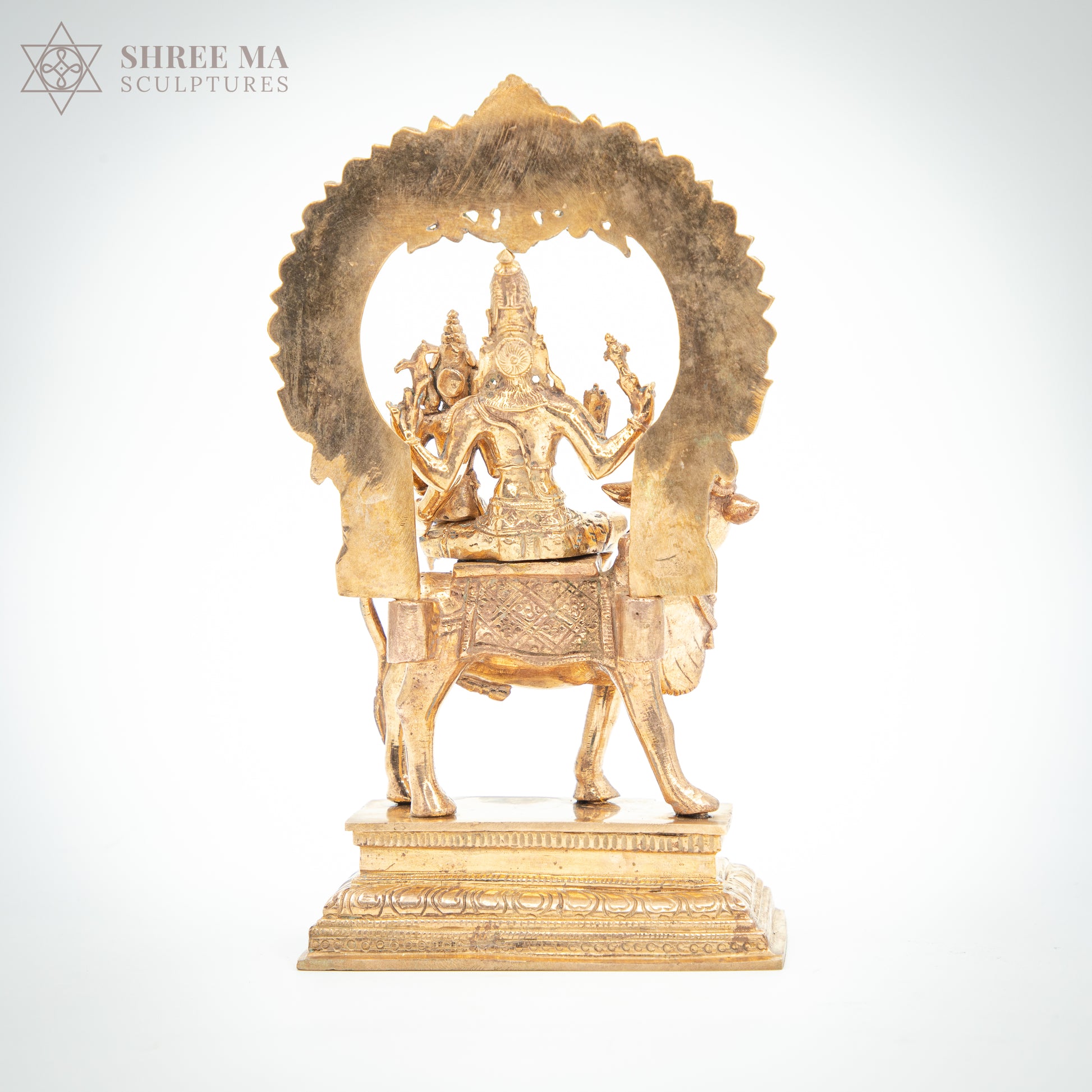 Pradosha Moorthy 8" Panchaloha Bronze Statue – Handmade in Swamimalai, Lost-Wax Casting (Madhuchista-Vidhana) - Shree Ma Sculptures