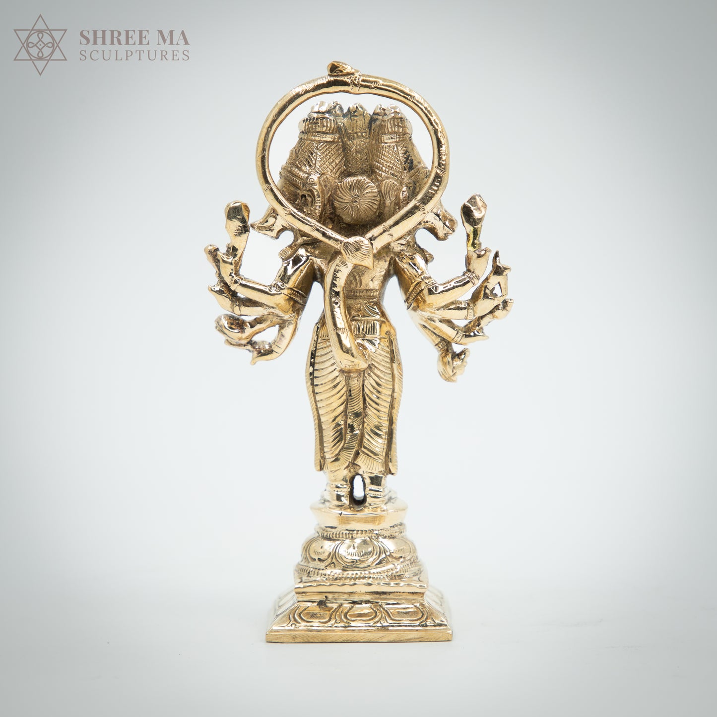 Panchamukhi Hanuman 6" | Handmade | Madhuchista-Vidhana (Lost-Wax casting) | Panchaloha Bronze from Swamimalai