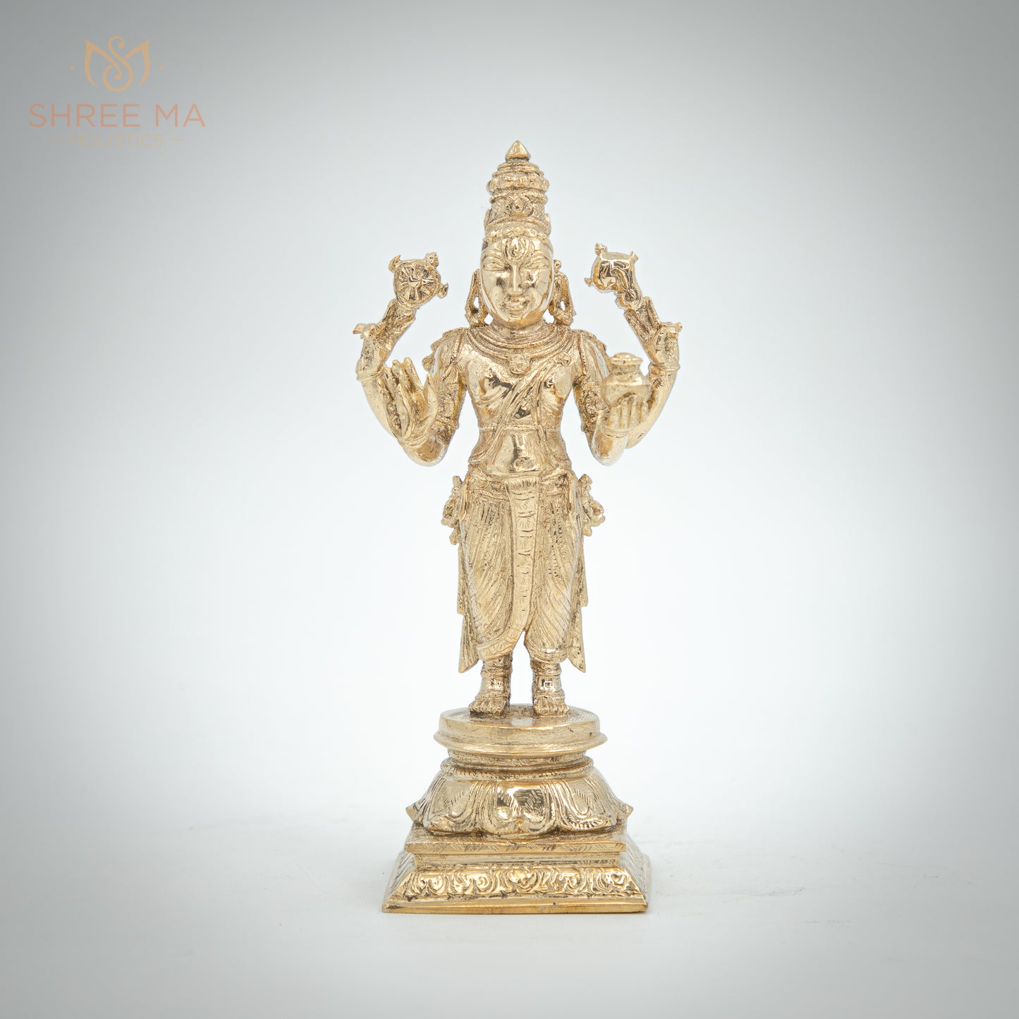 Dhanwantri 7" | Handmade | Madhuchista-Vidhana (Lost-Wax casting) | Panchaloha Bronze from Swamimalai