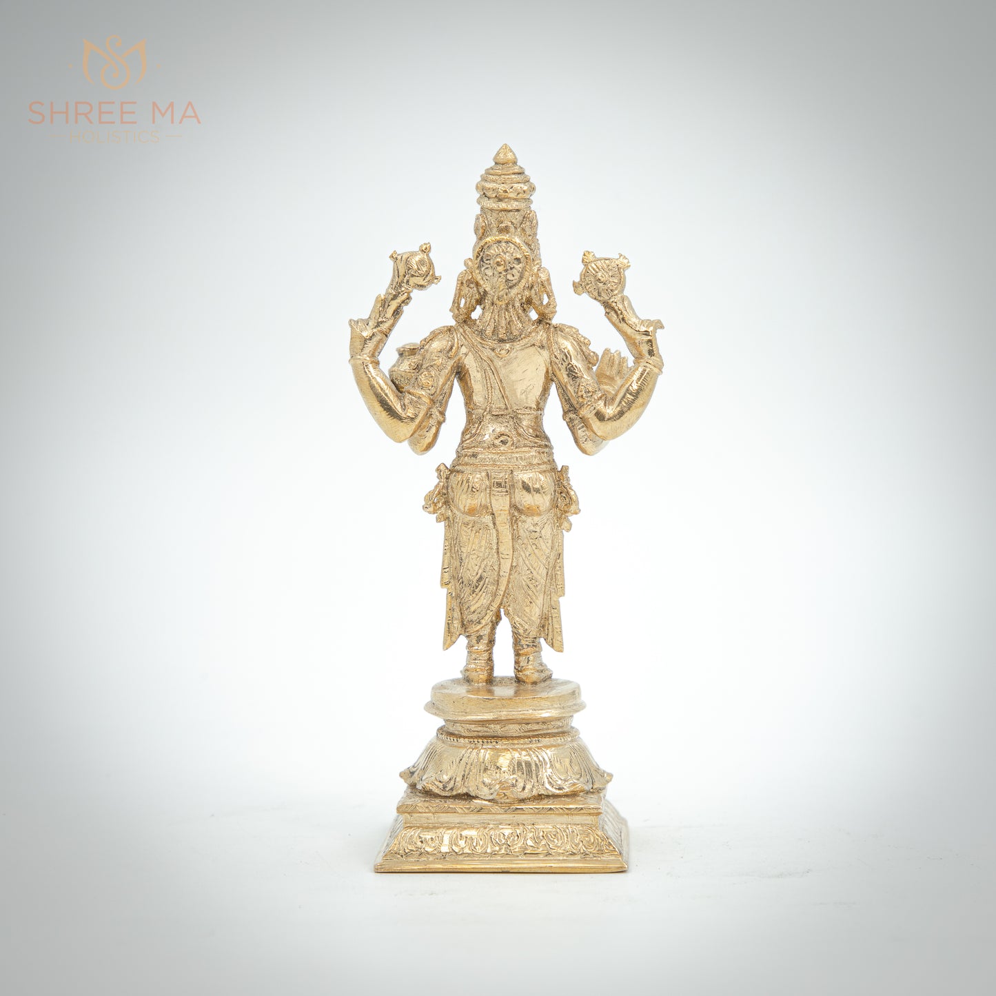 Dhanwantri 7" | Handmade | Madhuchista-Vidhana (Lost-Wax casting) | Panchaloha Bronze from Swamimalai