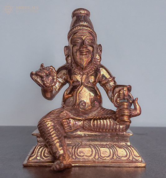 Agastiyar 3-Inch Panchaloha Idol