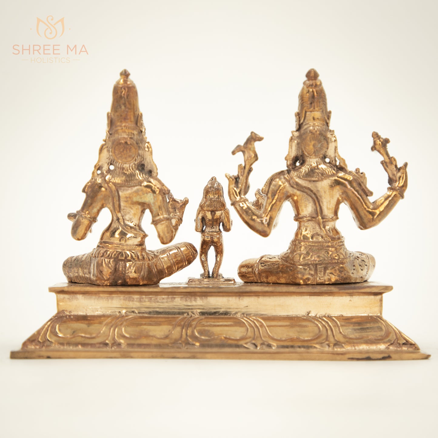 Somaskandar 5" | Handmade | Madhuchista-Vidhana (Lost-Wax casting) | Panchaloha Bronze from Swamimalai