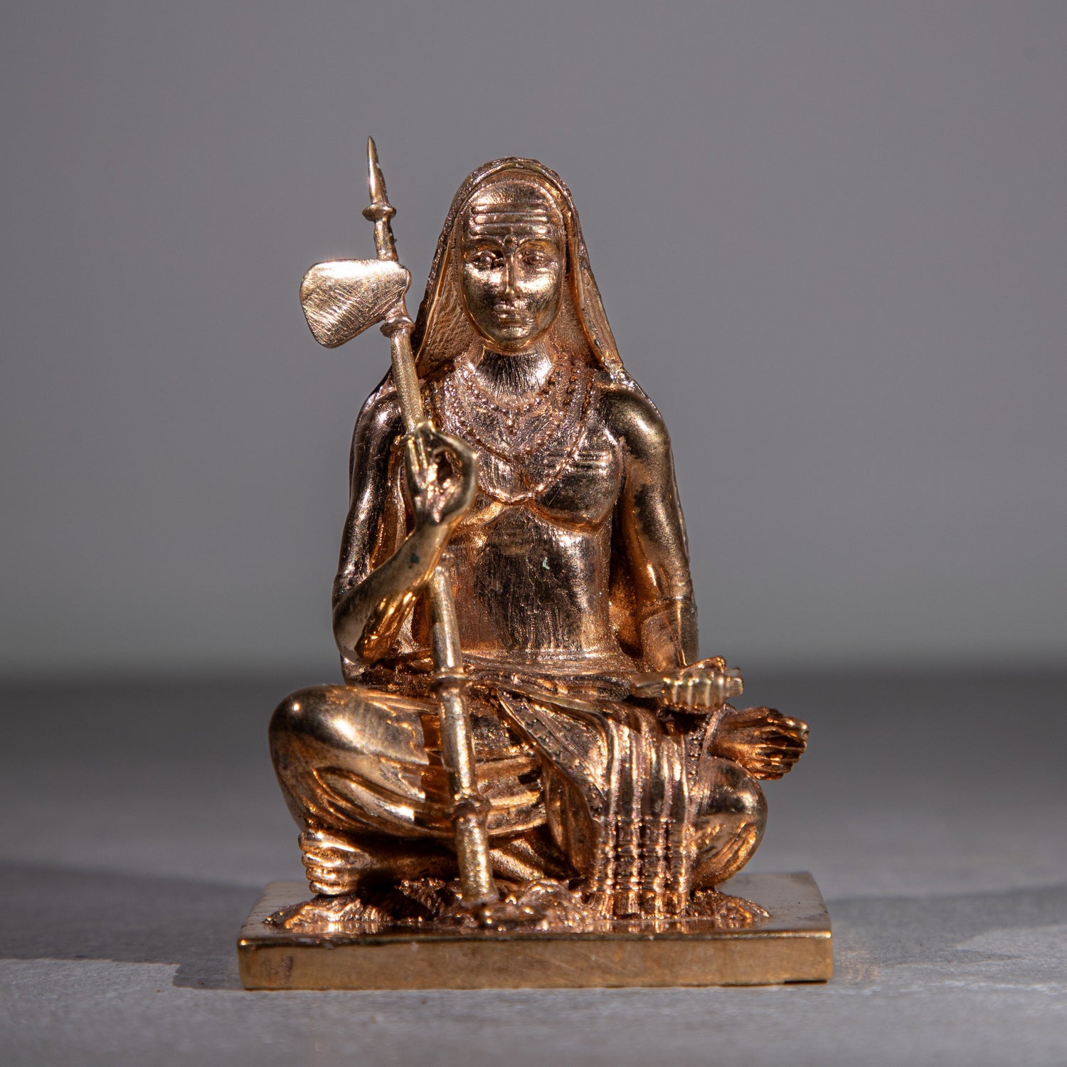 Adi Shankaracharya 3-Inch Panchaloha Bronze Idol - Shree Ma Sculptures