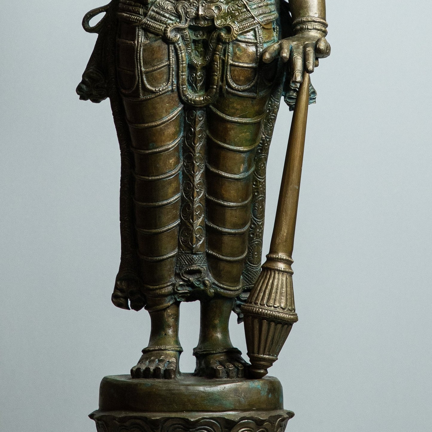 Sri Vishnu 36-Inch Panchaloha Bronze Masterpiece – Handmade Antique-Finish Sculpture - Shree Ma Sculptures