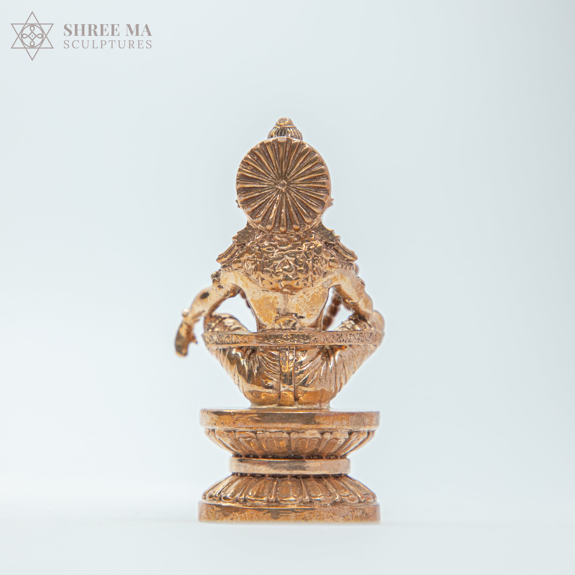 Ayyappan Swamy 3" inches Panchaloha bronze idol - Shree Ma Sculptures