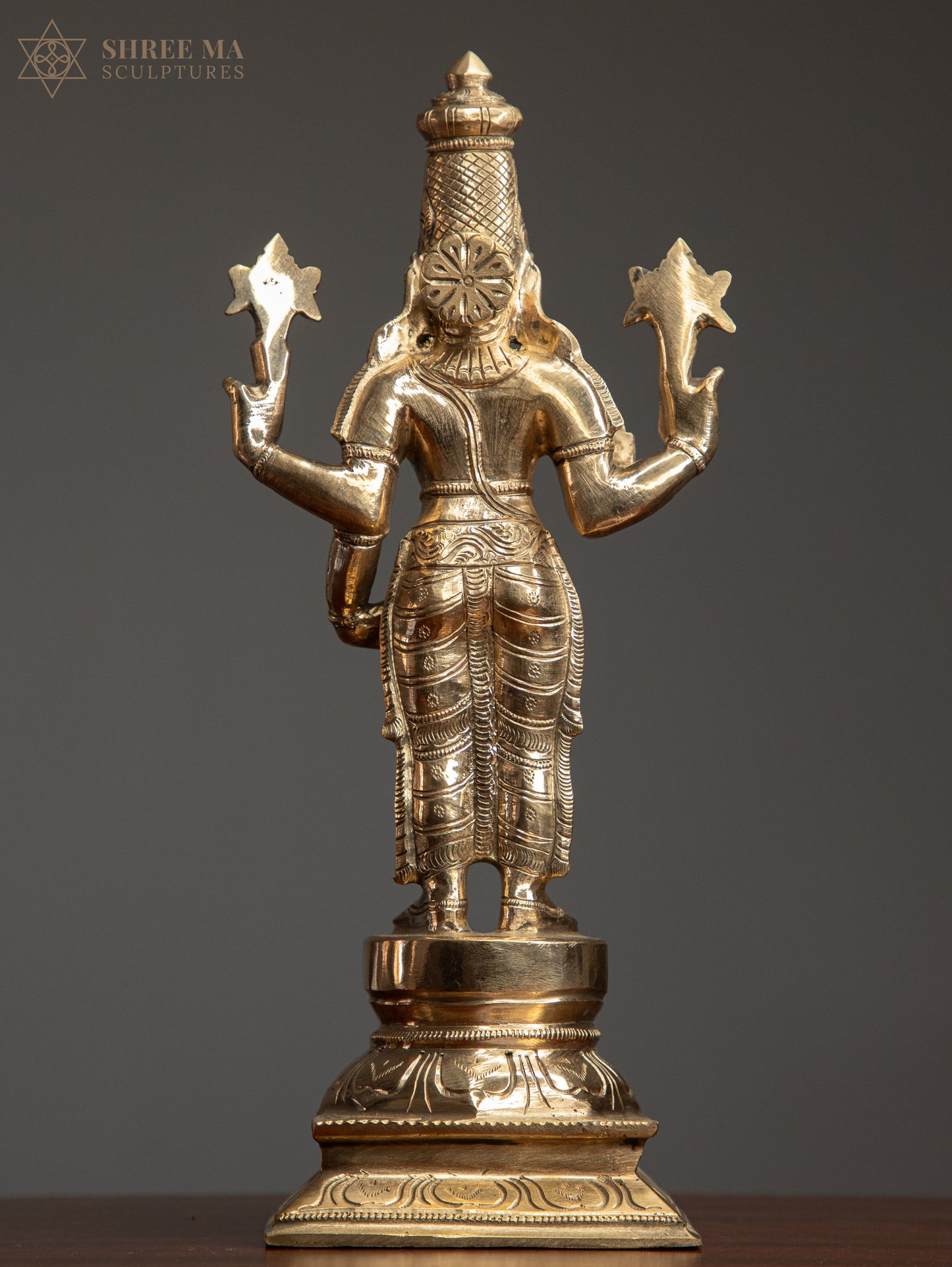 Vishnu 12" Panchaloha Sculpture | Guardian of the Eternal Dharma