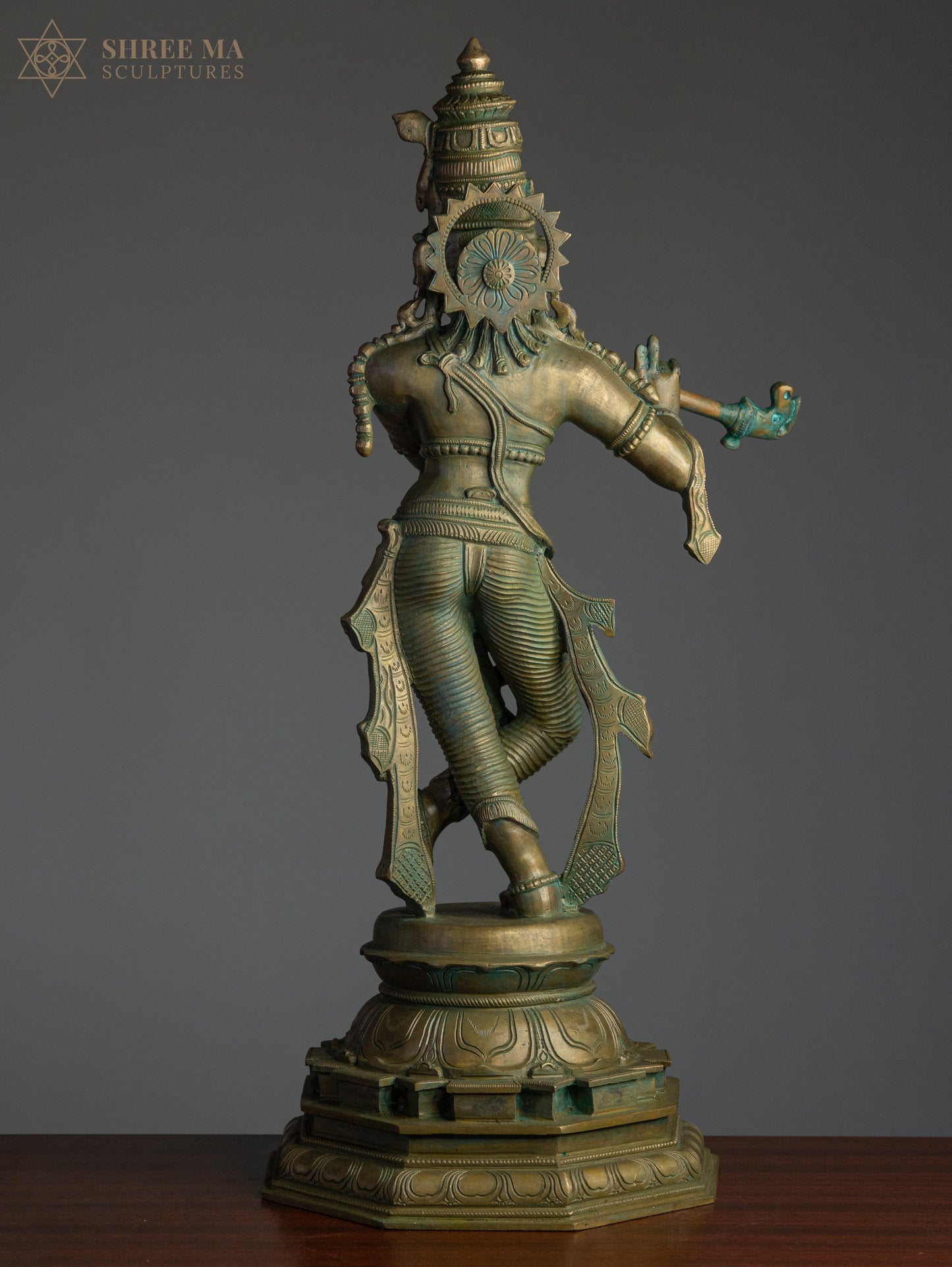 Krishna 24-Inch Panchaloha Bronze Idol – Exquisite Handmade Divine Sculpture for Pooja & Decor