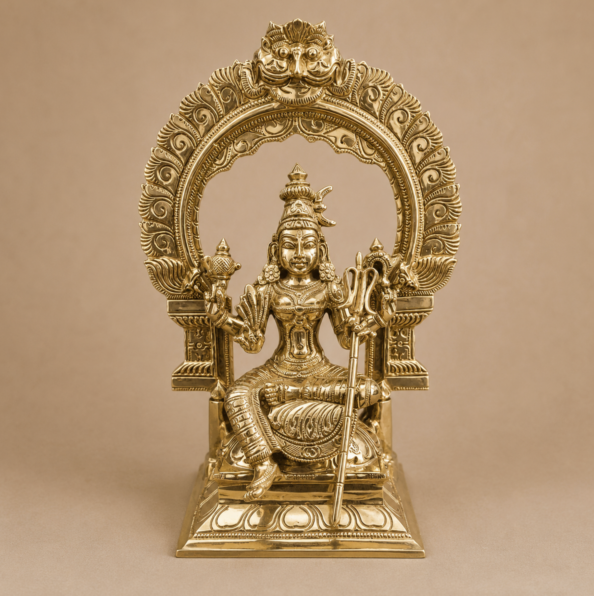 Lalithambugai With Arch 9-Inch Panchaloha Idol