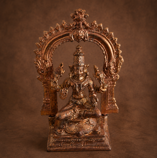 Vishvasenar 5-Inch Bronze Handmade Panchaloha Idol